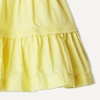 Amazon Essentials x Sofia Grainge Baby Girls’ Tiered Flounce Dress, Soft Cotton Sateen, Ruffle Sleeves with Lace Trim(Light Yellow)