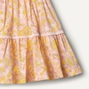 Amazon Essentials x Sofia Grainge Baby Girls’ Tiered Flounce Dress, Soft Cotton Sateen, Ruffle Sleeves with Lace Trim(Shell Pink Ornate Paisley)