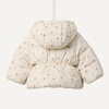 Amazon Essentials x Sofia Grainge Baby Girls’ Water-Repellent Hooded Puffer Jacket(Ivory Cherries)