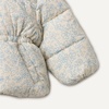 Amazon Essentials x Sofia Grainge Baby Girls’ Water-Repellent Hooded Puffer Jacket(Ivory Dusty Blue Outlined Blooms)