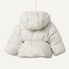 Amazon Essentials x Sofia Grainge Baby Girls’ Water-Repellent Hooded Puffer Jacket(Ivory Dusty Blue Outlined Blooms)