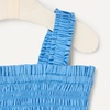 Amazon Essentials x Sofia Grainge Baby Girls’ Woven Sleeveless Ruffle Romper(Blue)