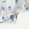 Amazon Essentials x Sofia Grainge Baby Girls’ Woven Sleeveless Ruffle Romper(Ivory Blue Floral)