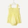 Amazon Essentials x Sofia Grainge Baby Girls’ Woven Sleeveless Ruffle Romper(Light Yellow)