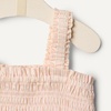 Amazon Essentials x Sofia Grainge Baby Girls’ Woven Sleeveless Ruffle Romper(Peach Classic Stripe)