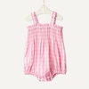 Amazon Essentials x Sofia Grainge Baby Girls’ Woven Sleeveless Ruffle Romper(Pink Big Gingham)