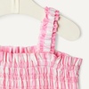 Amazon Essentials x Sofia Grainge Baby Girls’ Woven Sleeveless Ruffle Romper(Pink Big Gingham)
