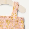 Amazon Essentials x Sofia Grainge Baby Girls’ Woven Sleeveless Ruffle Romper(Shell Pink Ornate Paisley)