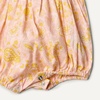 Amazon Essentials x Sofia Grainge Baby Girls’ Woven Sleeveless Ruffle Romper(Shell Pink Ornate Paisley)