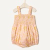 Amazon Essentials x Sofia Grainge Baby Girls’ Woven Sleeveless Ruffle Romper(Shell Pink Ornate Paisley)