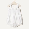 Amazon Essentials x Sofia Grainge Baby Girls’ Woven Sleeveless Ruffle Romper(White)