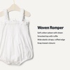 Amazon Essentials x Sofia Grainge Baby Girls’ Woven Sleeveless Ruffle Romper(White)