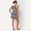 Amazon Essentials x Sofia Grainge Mommy & Me Cotton Crochet Sweaters & Tank Sets(Ivory Navy Polo Stripe)
