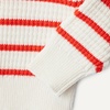 Amazon Essentials x Sofia Grainge Mommy & Me Cotton Crochet Sweaters & Tank Sets(Ivory Red Placed Thin Stripe)