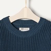 Amazon Essentials x Sofia Grainge Toddler and Baby Boys’ Cotton Knit Drop Shoulder Sweater with Ribbing at Neck, Cuffs, Hem(Dark Navy)