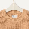 Amazon Essentials x Sofia Grainge Toddler and Baby Boys’ Cotton Knit Drop Shoulder Sweater with Ribbing at Neck, Cuffs, Hem(Light Camel)