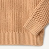 Amazon Essentials x Sofia Grainge Toddler and Baby Boys’ Cotton Knit Drop Shoulder Sweater with Ribbing at Neck, Cuffs, Hem(Light Camel)