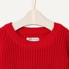 Amazon Essentials x Sofia Grainge Toddler and Baby Boys’ Cotton Knit Drop Shoulder Sweater with Ribbing at Neck, Cuffs, Hem(Red)