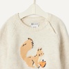Amazon Essentials x Sofia Grainge Toddler and Baby Boys’ Cotton-Nylon Knit Sweater Set with Crew Neckline(Oatmeal Heather Squirrel)