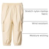 Amazon Essentials x Sofia Grainge Toddler and Baby Boys’ Nylon Parachute Pants(Beige)