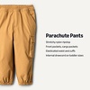 Amazon Essentials x Sofia Grainge Toddler and Baby Boys’ Nylon Parachute Pants(Camel)