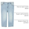 Amazon Essentials x Sofia Grainge Toddler and Baby Boys’ Regular Fit Straight Jeans with Elastic Waist, Pull On(Light Indigo Wash)
