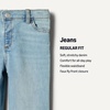 Amazon Essentials x Sofia Grainge Toddler and Baby Boys’ Regular Fit Straight Jeans with Elastic Waist, Pull On(Light Indigo Wash)