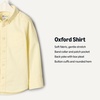 Amazon Essentials x Sofia Grainge Toddler and Baby Boys’ Stretch Oxford Band Collar Shirt with Patch Pocket(Butter Yellow)
