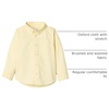 Amazon Essentials x Sofia Grainge Toddler and Baby Boys’ Stretch Oxford Band Collar Shirt with Patch Pocket(Butter Yellow)