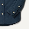 Amazon Essentials x Sofia Grainge Toddler and Baby Boys’ Stretch Oxford Band Collar Shirt with Patch Pocket(Dark Navy)