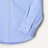 Amazon Essentials x Sofia Grainge Toddler and Baby Boys’ Stretch Oxford Band Collar Shirt with Patch Pocket(Powder Blue)