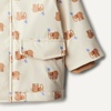 Amazon Essentials x Sofia Grainge Toddler and Baby Boys’ Water-Repellent Rain Jacket with Quilted Lining(Ivory Elephants)