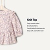Amazon Essentials x Sofia Grainge Toddler and Baby Girls’ 3/4 Sleeve Knit Top(Delicate Floral/Pink)