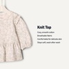 Amazon Essentials x Sofia Grainge Toddler and Baby Girls’ 3/4 Sleeve Knit Top(Ivory/Sketch Floral)