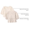 Amazon Essentials x Sofia Grainge Toddler and Baby Girls’ 3/4 Sleeve Knit Top(Ivory/Sketch Floral)