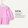 Amazon Essentials x Sofia Grainge Toddler and Baby Girls’ 3/4 Sleeve Knit Top(Pink/Small Ladybugs)