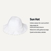 Amazon Essentials x Sofia Grainge Toddler and Baby Girls’ Cotton Hat(White)