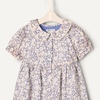 Amazon Essentials x Sofia Grainge Toddler and Baby Girls’ Cotton Sateen Dress with Collar(Blue Ivory Delicate Floral)