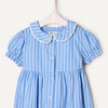 Amazon Essentials x Sofia Grainge Toddler and Baby Girls’ Cotton Sateen Dress with Collar(Blue White Stripe)