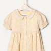 Amazon Essentials x Sofia Grainge Toddler and Baby Girls’ Cotton Sateen Dress with Collar(Light Yellow Delicate Floral)