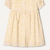 Amazon Essentials x Sofia Grainge Toddler and Baby Girls’ Cotton Sateen Dress with Collar(Light Yellow Ivory Delicate Floral)