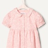 Amazon Essentials x Sofia Grainge Toddler and Baby Girls’ Cotton Sateen Dress with Collar(Pink Ivory Delicate Floral)