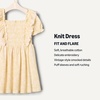 Amazon Essentials x Sofia Grainge Toddler and Baby Girls’ Embroidered Knit Dress(Light Yellow Delicate Floral)