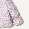 Amazon Essentials x Sofia Grainge Toddler and Baby Girls’ Heavyweight Fleece Lined Taffeta Puffer Jacket(Blue Ivory Delicate Floral)