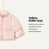 Amazon Essentials x Sofia Grainge Toddler and Baby Girls’ Heavyweight Fleece Lined Taffeta Puffer Jacket(Light Pink)