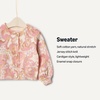Amazon Essentials x Sofia Grainge Toddler and Baby Girls’ Lightweight Cotton Cardigan Sweater(Peach Craft Floral)
