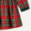 Amazon Essentials x Sofia Grainge Toddler and Baby Girls’ Long Sleeve Flannel Dress with Velvet Collar, Fit and Flare(Cherry Red Festive Plaid)