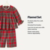 Amazon Essentials x Sofia Grainge Toddler and Baby Girls’ Long Sleeve Flannel Set(Cherry Red Festive Plaid)