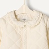 Amazon Essentials x Sofia Grainge Toddler and Baby Girls’ Midweight Quilted Field Jacket with Ruffle(Ivory)