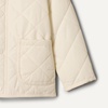 Amazon Essentials x Sofia Grainge Toddler and Baby Girls’ Midweight Quilted Field Jacket with Ruffle(Ivory)